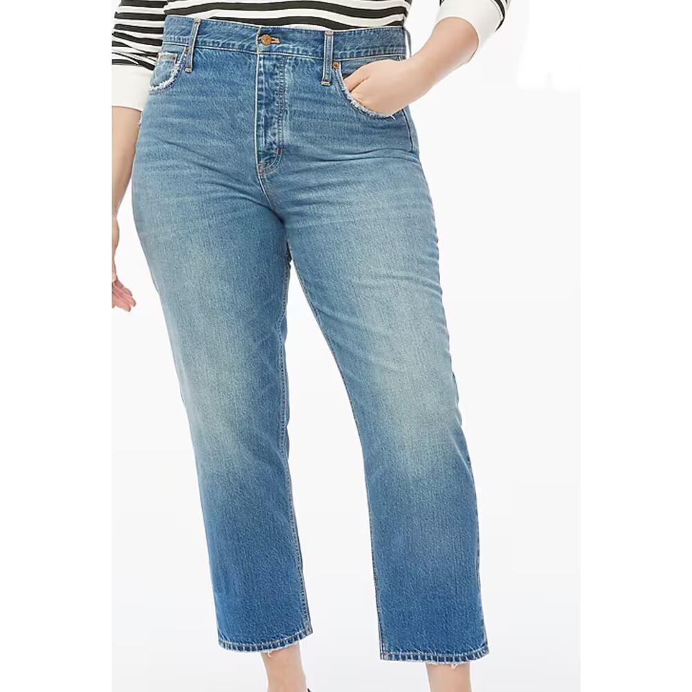 NWT J.Crew Petite Premium Edition Straight Jean With Buttonfly Size 31P